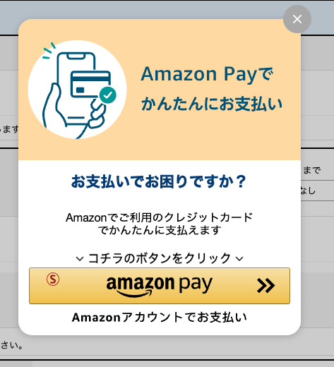 支払い救済型Amazon Payに対応いたしました