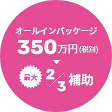 導入コストの2/3を補助