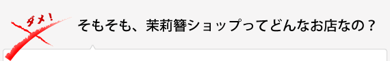 そもそも、茉莉簪ショップってどんなお店なの？